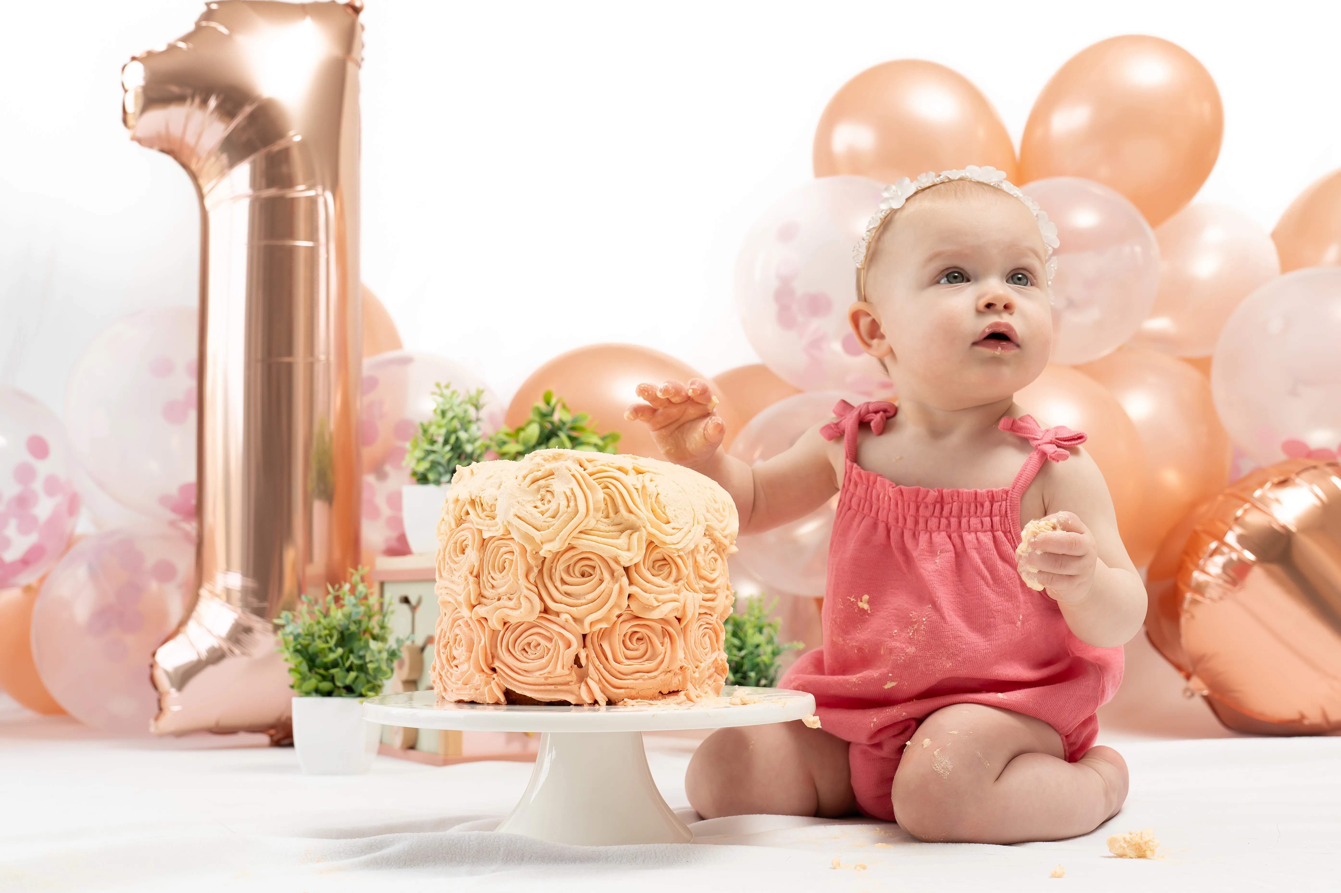 Cake smash fotoshoot door Kim & Louis