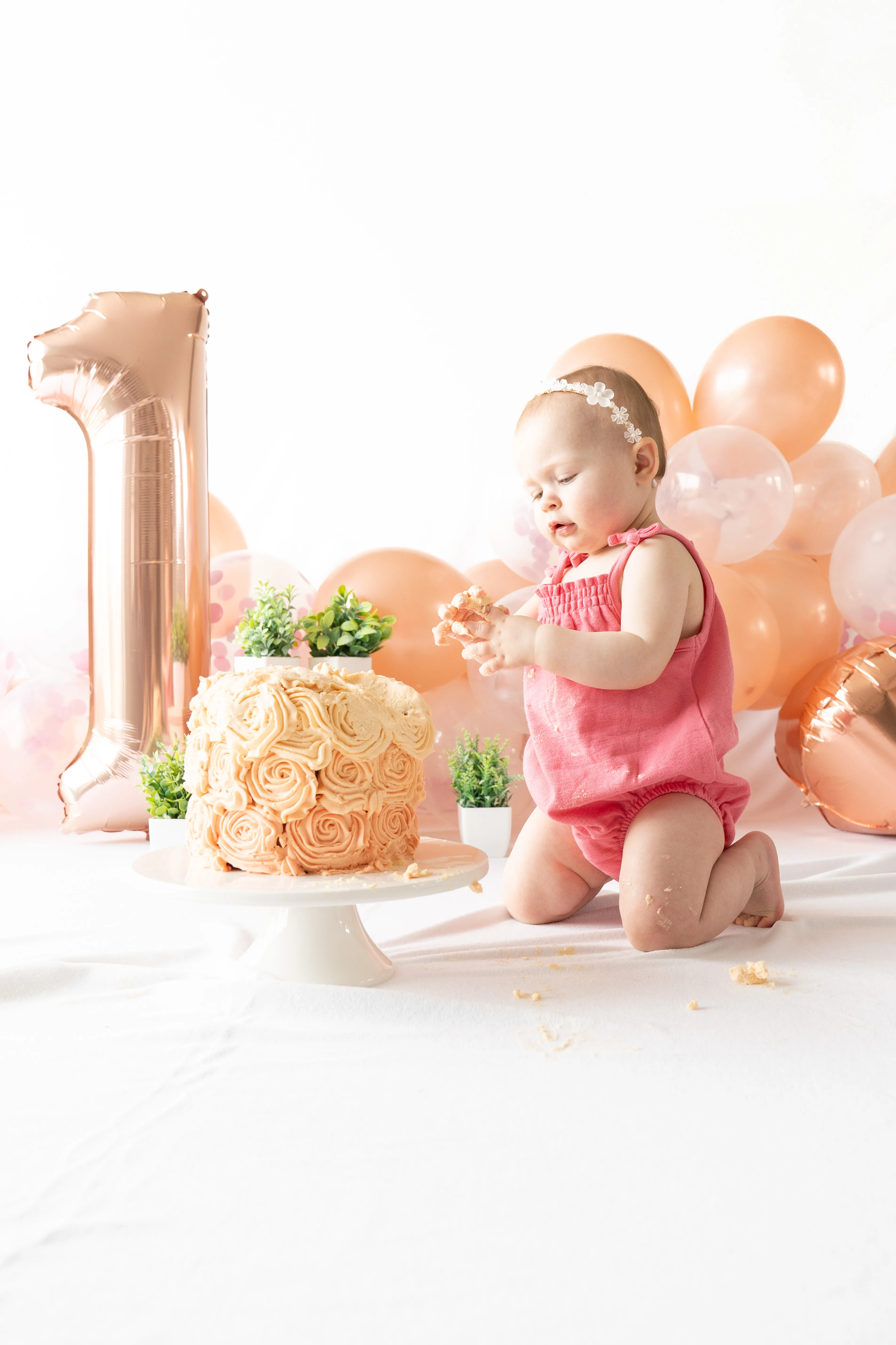 Cake smash fotoshoot door Kim & Louis